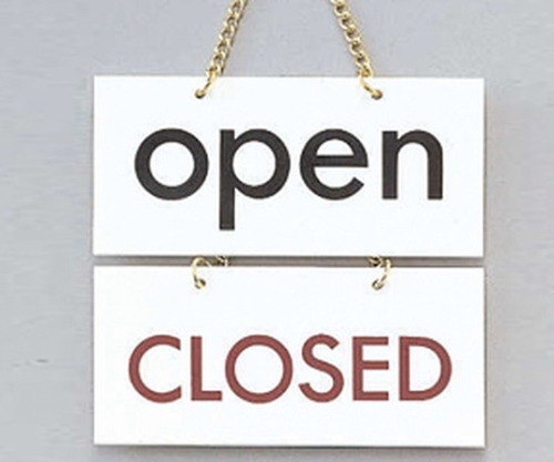 open-CLOSED 220mm×215mm×18mm画像
