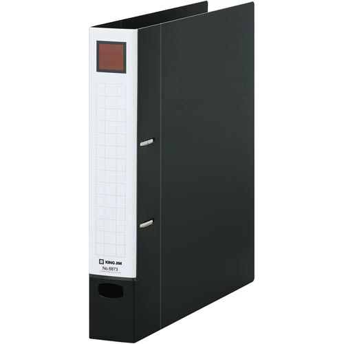 レバーリングファイル　Ｄ型黒　とじ厚３５ｍｍ１０冊画像