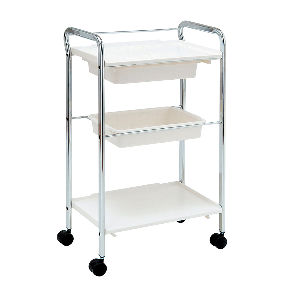 ワゴン 495×330×870mm ホワイト画像