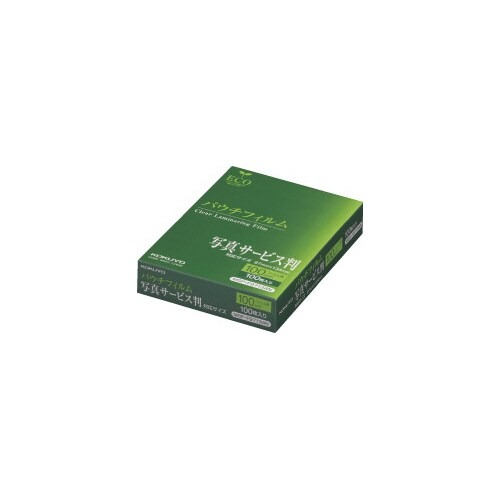 パウチフィルム　１００μ　写真サービス判　１００枚画像