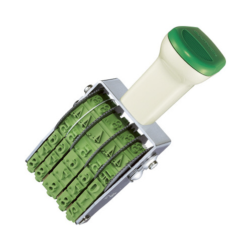 回転印　欧文日付　２号５連　明朝体