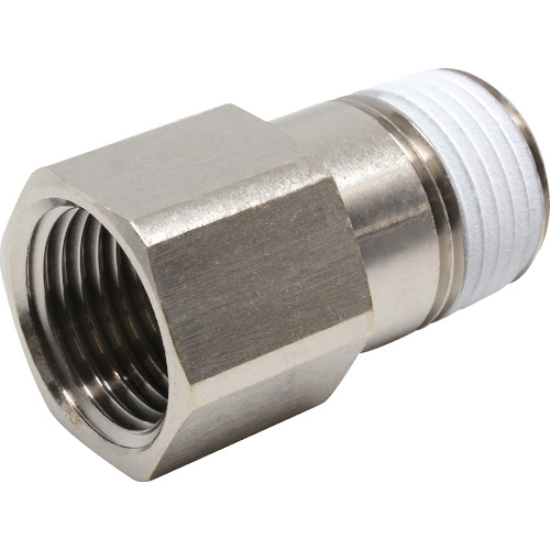 ﾁｭｰﾌﾞﾌｨｯﾃｨﾝｸﾞ 延長継手ﾌﾞｯｼｭﾁｭｰﾌﾞ4ﾈｼﾞ04 1個画像