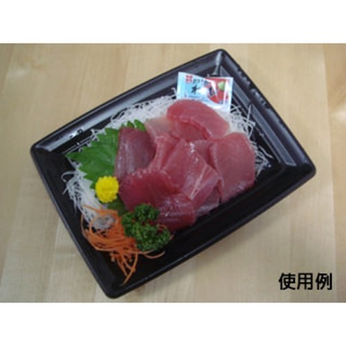 軽食容器 CT 沙楽 K18-13 BK 身 中央化学 透明な容器に盛り付けられた軽食が見える状態