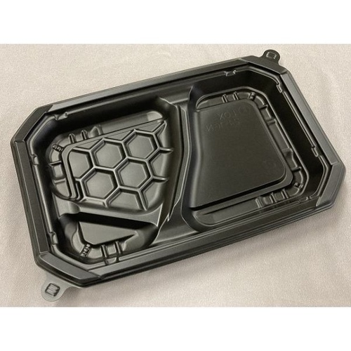 中央化学 弁当容器 CT ロックス 24-16N BK 本体画像