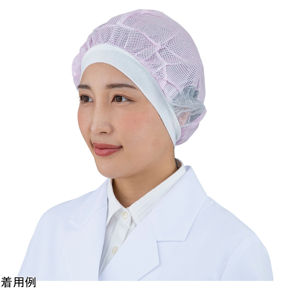 でんでん帽（バンド付きフィットタイプ）ピンク M 100枚入画像