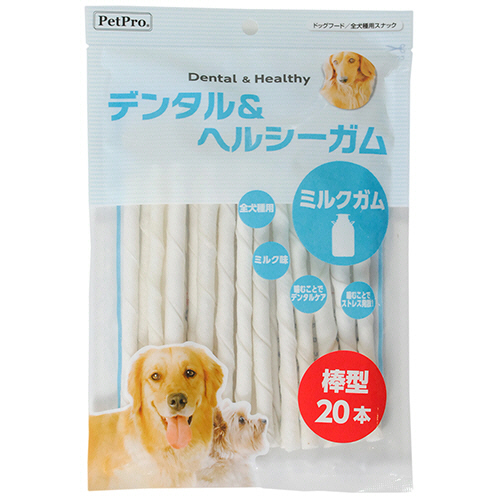 PetPro ﾃﾞﾝﾀﾙ&ﾍﾙｼｰｶﾞﾑ ﾐﾙｸｶﾞﾑ 棒型 1ﾊﾟｯｸ(20本)