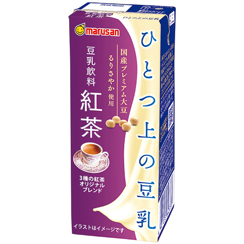 ｿｲﾌﾟﾚﾐｱﾑ ひとつ上の豆乳 豆乳飲料 紅茶 200ml 紙ﾊﾟｯｸ 1ｹｰｽ(24本)画像