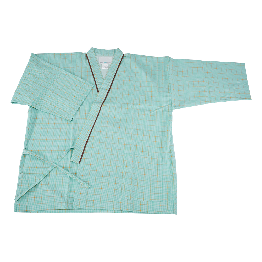 患者衣（上衣・男女兼用） 59-463 グリーンL画像