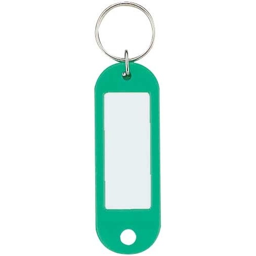 キーホルダー型名札　緑　５０個入画像