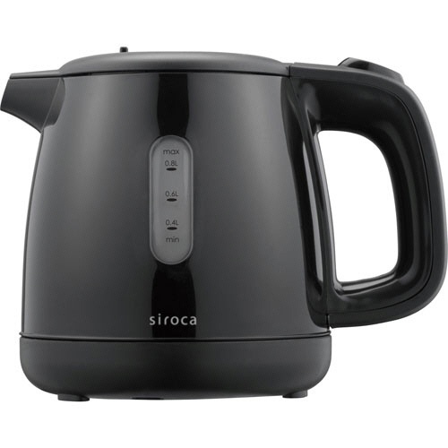 電気ケトル 0.8L ブラック 1台画像