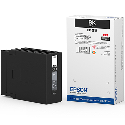 ｲﾝｸｶｰﾄﾘｯｼﾞ ﾌﾞﾗｯｸ Lｻｲｽﾞ IB15KB 1個画像