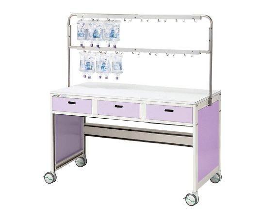 アルティア　点滴処置車　1400×715×1550　ラベンダー画像