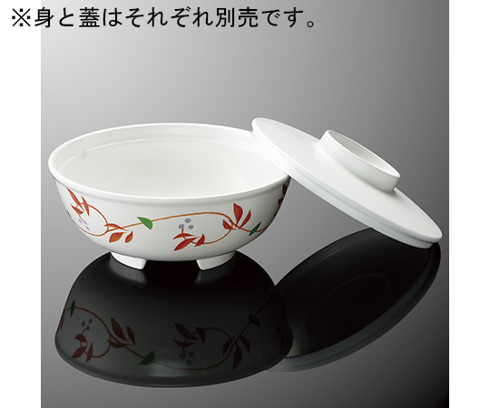 蓋付麺鉢 身 紅からくさ 受