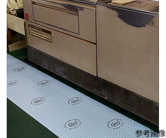 液体用カラーロール 淡緑色 柔らかな淡緑色のロールが横向きに置かれている状態