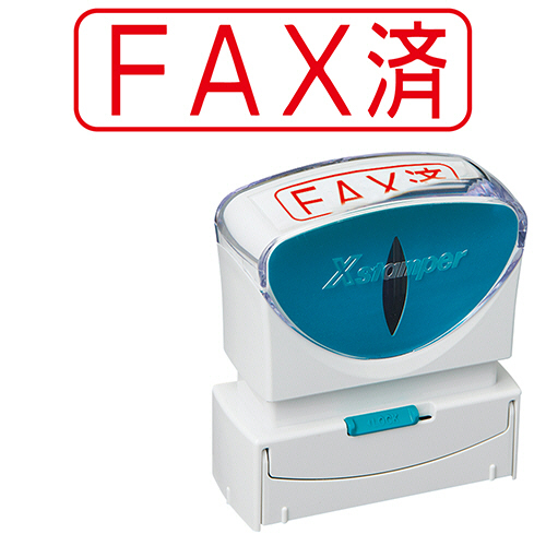Xｽﾀﾝﾊﾟｰ ﾋﾞｼﾞﾈｽ用ｷｬｯﾌﾟﾚｽ B型 (FAX済) ﾖｺ 赤 1個画像