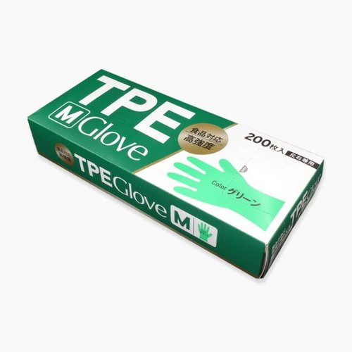 TPE手袋 TPE GLOVE グリーン M エフピコ エフピコ画像