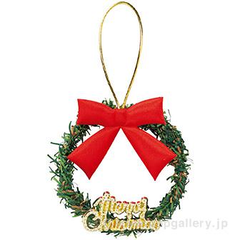 クリスマスボトルリース