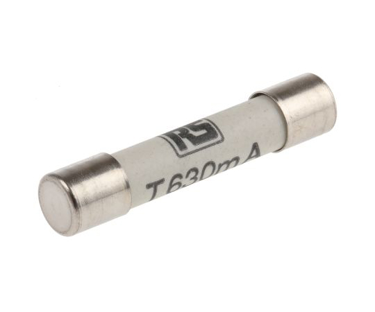セラミック管ヒューズ 630mA （タイムラグ） 6.3x32mm 500V ac 1袋（10個入）