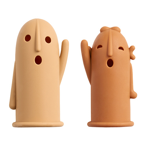 はにわ型指ｻｯｸ はにさっく 其の参 大･小 1ﾊﾟｯｸ(2個)画像