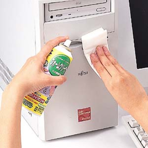 フォームクリーナー　200ml　1個 スプレータイプの容器が真上から撮影されている状態