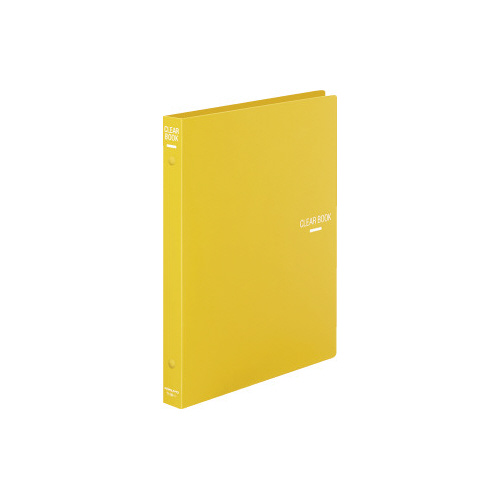 クリヤーブック替紙式Ｂ５縦２６穴１８枚ポケット　黄画像