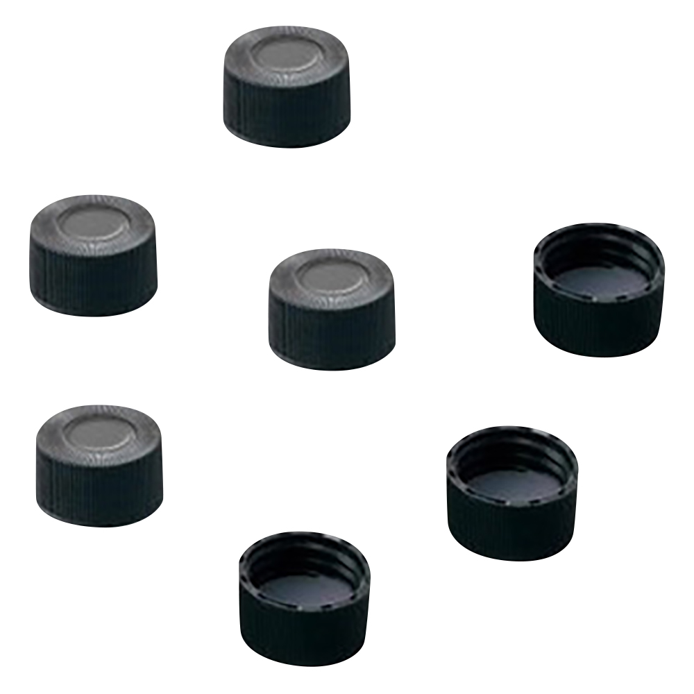 バイアル瓶用黒キャップ　100個入り画像