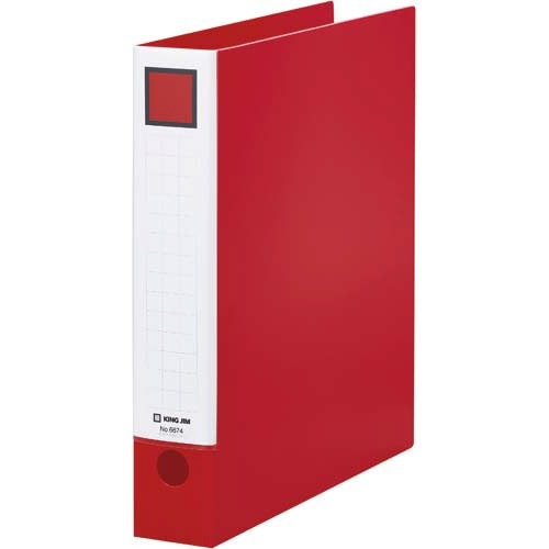 レバーリングファイル背幅５５ｍｍ　Ａ４縦　赤画像