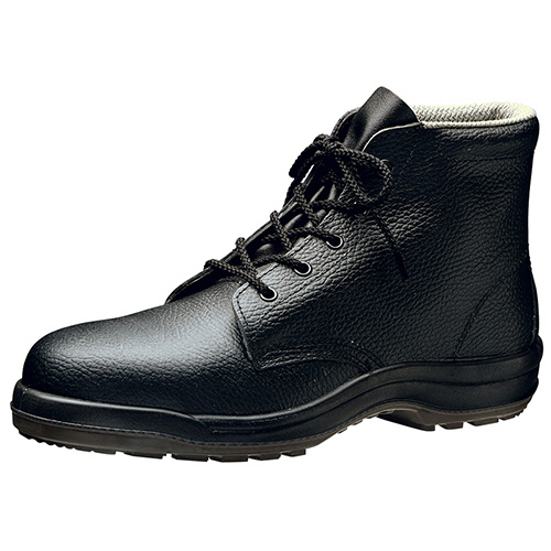 JIS規格 ﾜｲﾄﾞ樹脂先芯 耐滑安全靴 中編上 CJ020 ﾌﾞﾗｯｸ 27.5cm 1足画像