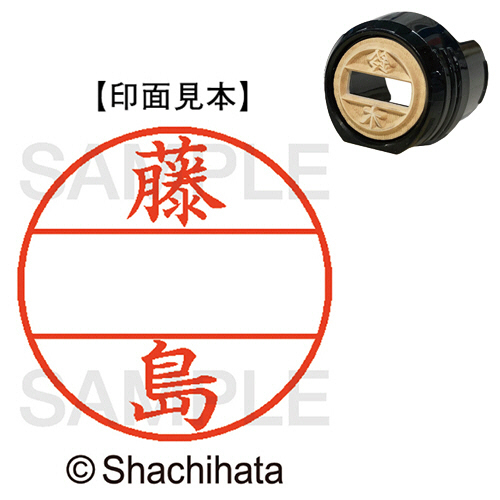 ﾃﾞｰﾀｰﾈｰﾑEX12号 ﾏｽﾀｰ部(印面) 既製 藤島 1個画像