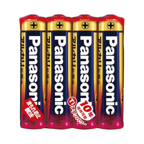 アルカリ乾電池　単４　４本入画像