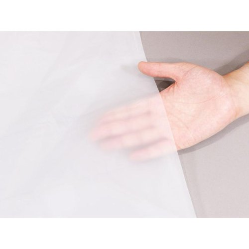 HDゴミ袋 エコノプラス nocoo in(ノクーイン) BOX 90L 半透明 100枚 0.020mm 日本サニパック 半透明のゴミ袋が平らに重ねられた状態