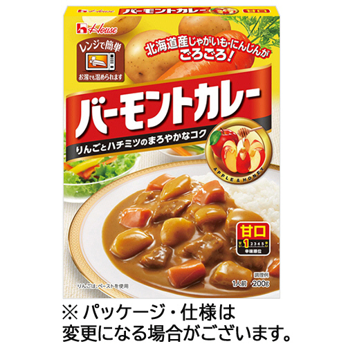 ﾚﾄﾙﾄﾊﾞｰﾓﾝﾄｶﾚｰ 甘口 200g 1ｾｯﾄ(10食)画像