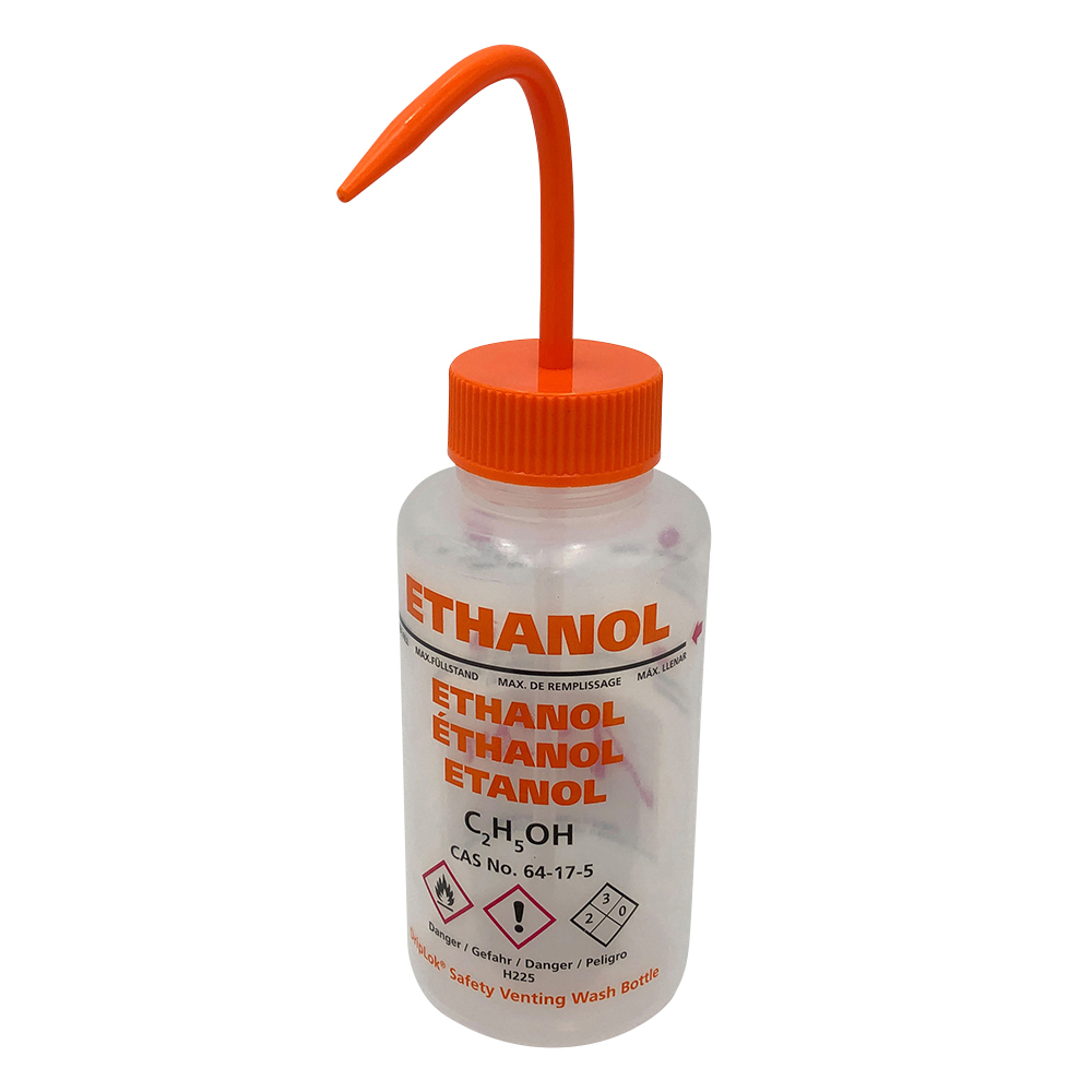 薬品標識広口洗浄瓶 （Azlon） 500mL エタノール画像