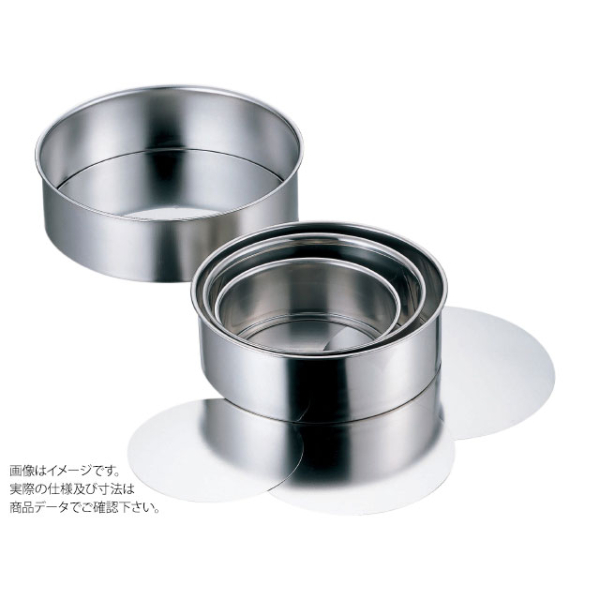 抜き型 AG18-8 総絞りレアケーキ型(底取)21cm 赤川器物製作所画像