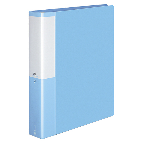 ｸﾘﾔｰﾌﾞｯｸ(POSITY) 替紙式 A4ﾀﾃ 30穴 35ﾎﾟｹｯﾄ付属 背幅53mm ﾗｲﾄﾌﾞﾙｰ 1冊画像