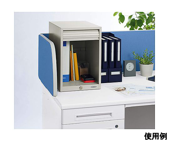 277x383x424mm [卓上型]セーフティボックス(シャッター付 シャッターが閉じた状態のコンパクトなセーフティボックス