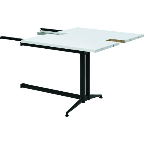 ＴＲＵＳＣＯ　Ｔ字脚大会議テーブル　増連　Ｗ８００×Ｄ１０００×Ｈ７２０　ホワイト画像