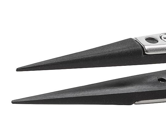 精密耐薬ピンセット SCC洗浄品 直・鋭い 0.6×0.6mm画像