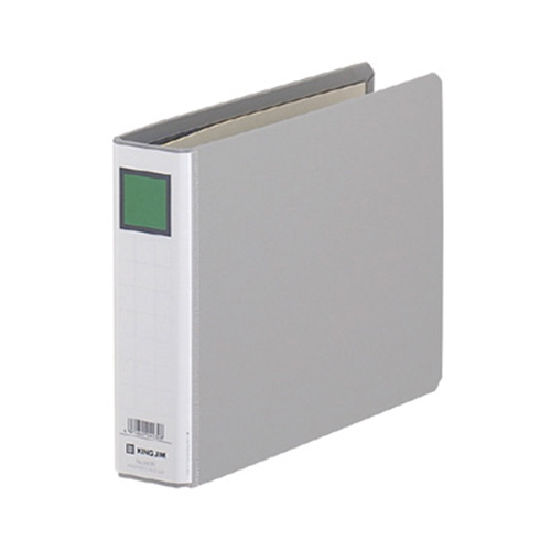 ｷﾝｸﾞﾌｧｲﾙG A5ﾖｺ 300枚収容 30mmとじ 背幅46mm ｸﾞﾚｰ 1冊画像