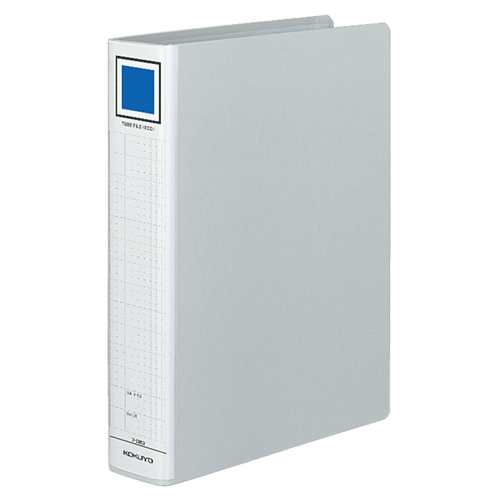 ﾁｭｰﾌﾞﾌｧｲﾙ(ｴｺ) 片開き A4ﾀﾃ 500枚収容 50mmとじ 背幅65mm ｼﾙﾊﾞｰ 1冊画像