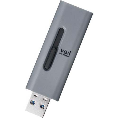 ＵＳＢメモリ　ＵＳＢ３．２　１２８ＧＢ　グレー画像