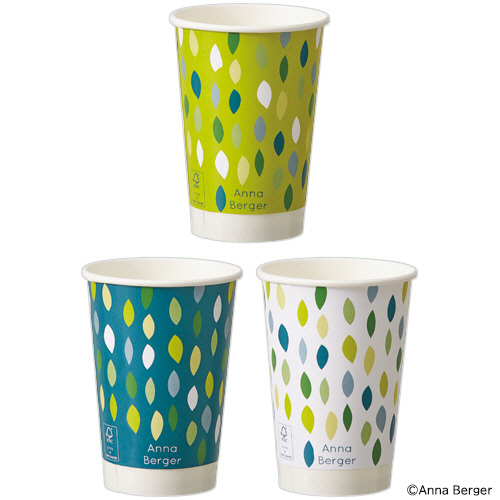 厚紙ﾀﾝﾌﾞﾗｰ 両面ﾗﾐﾈｰﾄ GREEN 400mL(13.5ｵﾝｽ) 1ｾｯﾄ(200個:40個×5ﾊﾟｯｸ)画像