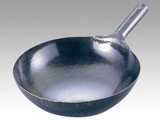 山田 鉄 打出片手中華鍋(板厚1.2mm)45cm画像