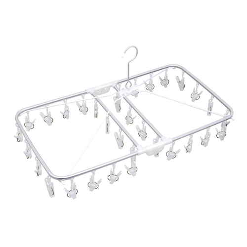 洗濯ハンガー アルモア 角ハンガー ピンチ32個付画像