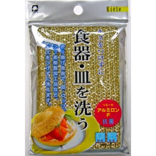スポンジ 新リエール アルミロンF キクロン [バラ販売] パッケージが横向きに置かれ、テクスチャーや色合いが鮮明に見える状態
