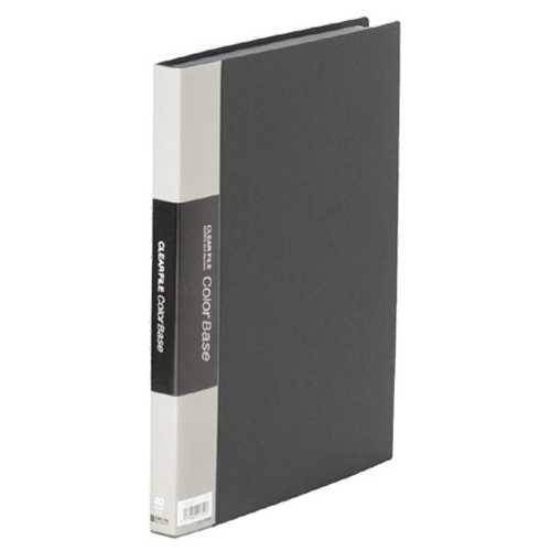 ｸﾘｱｰﾌｧｲﾙ ｶﾗｰﾍﾞｰｽW A4ﾀﾃ 40ﾎﾟｹｯﾄ 背幅24mm 黒 1冊画像