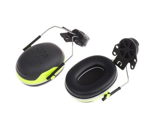 防音用イヤーマフ ヘルメット 黒 遮音値/SNR 32dB 1セット（左右）画像