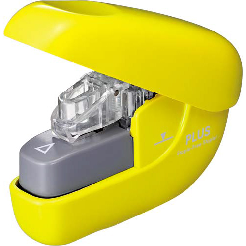 ペーパークリンチ　６枚とじ　イエロー　２個画像