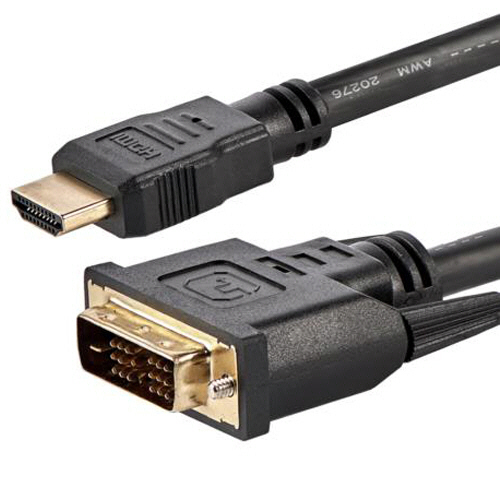 HDMI-DVI D変換ｹｰﾌﾞﾙ 1.8m ｵｽ-ｵｽ ﾌﾞﾗｯｸ 1本