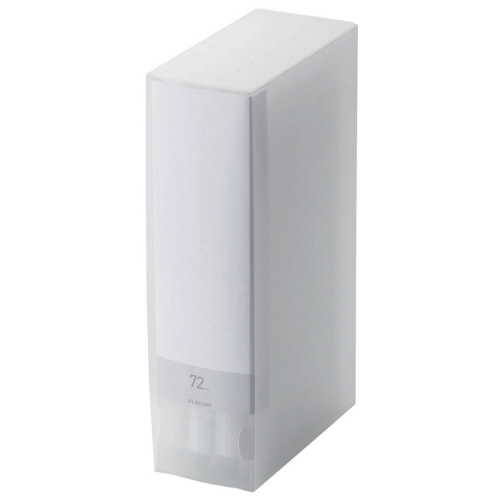 DVD/CD用ﾃﾞｨｽｸﾌｧｲﾙ 72枚収納 ｸﾘｱ 1個画像